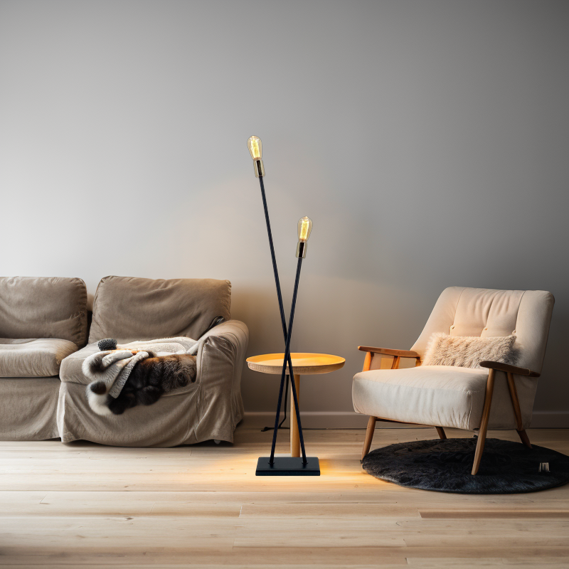 Korsad Stavgolvlampa – alternativ bild 1