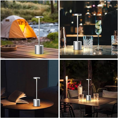 Slät Metall Touch-bordslampa – alternativ bild 4