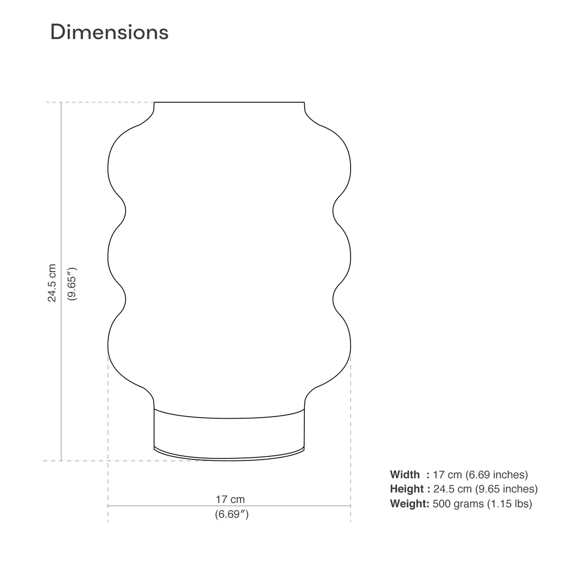 Vågformad 3D-printad Bordslampa – alternativ bild 2