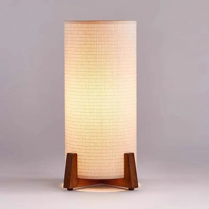 Bordslampa med textilskärm – illustrationsbild