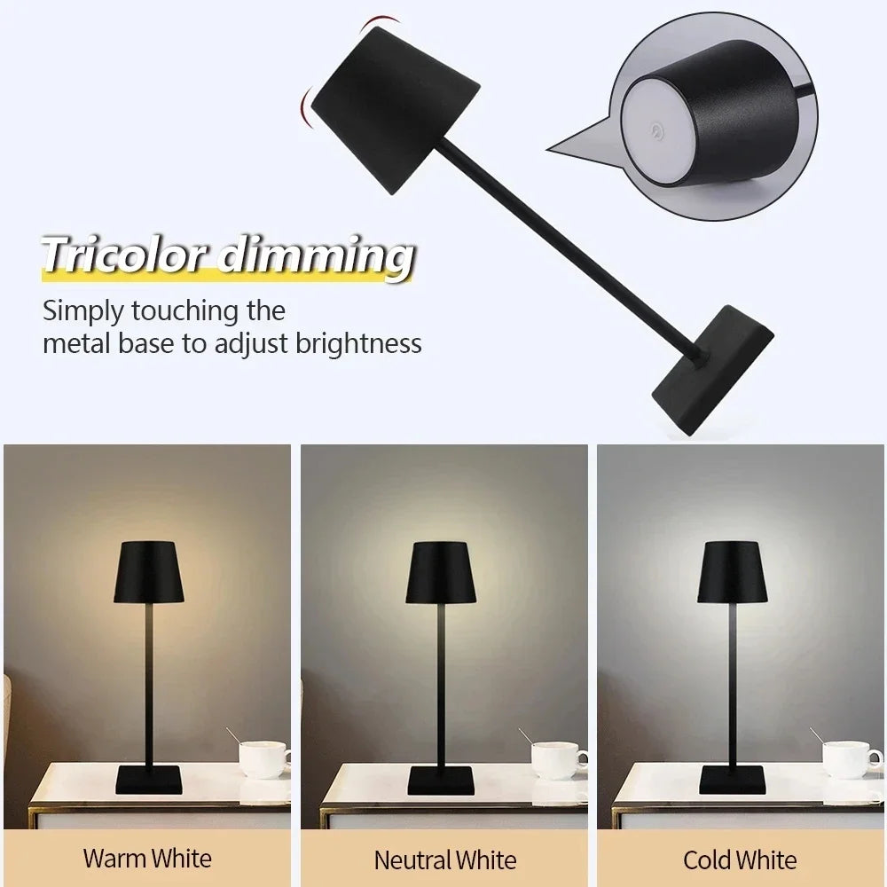 Trådlös Touch-bordslampa – alternativ bild 2