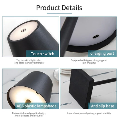 Trådlös Touch-bordslampa – alternativ bild 3